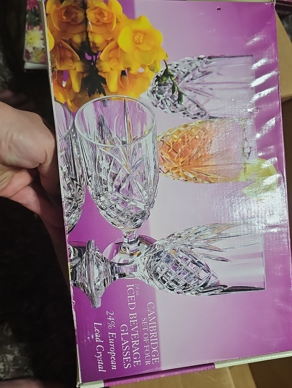 Cambridge Crystal Iced Beverage Glasses - Clear (Set)